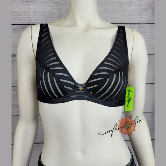🆕️Sam Edelman Chevron Striped Full Coverage Bra - Picture 6 of 11